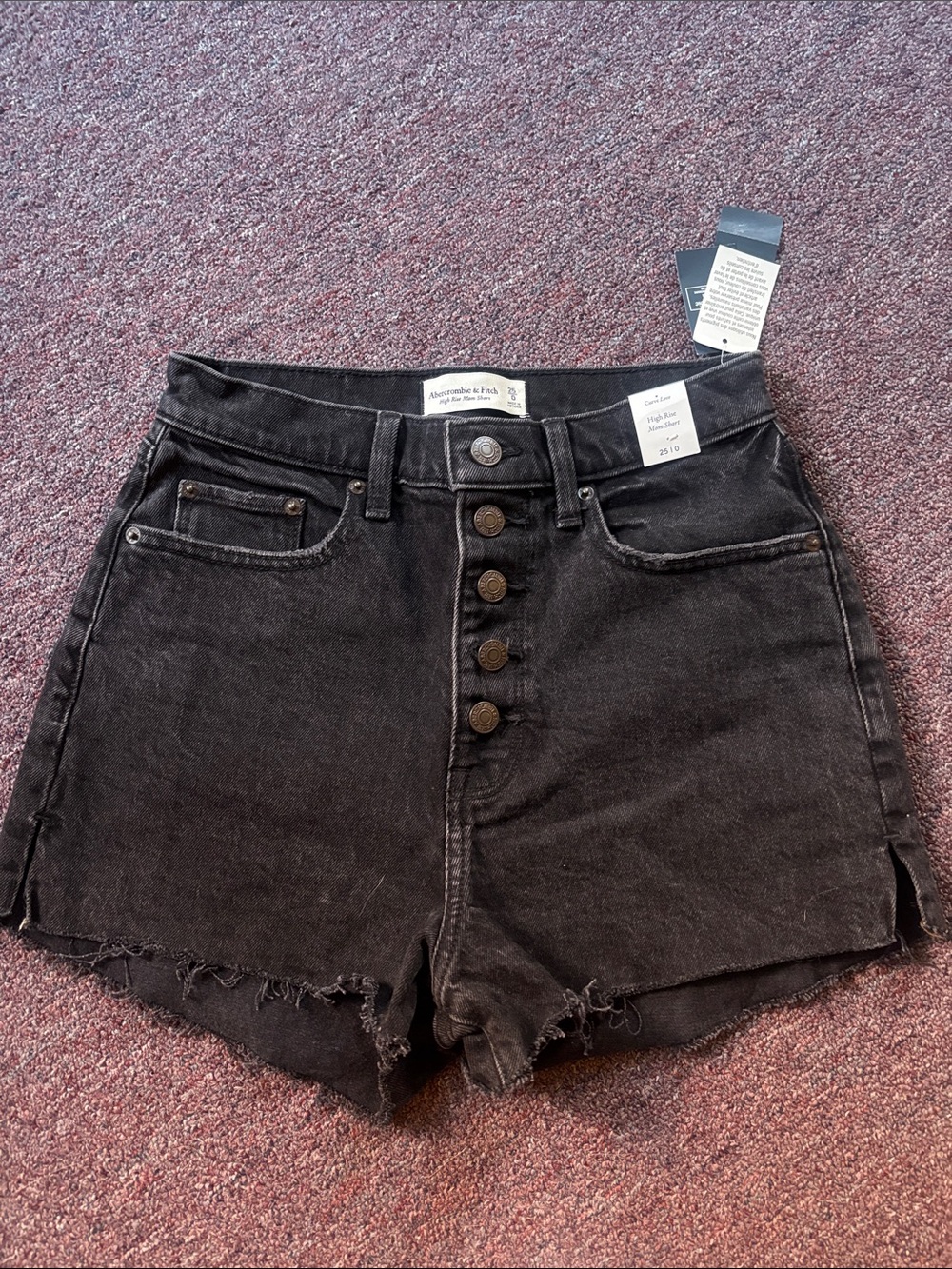 Abercrombie & Fitch Curve Love High Rise Mom Shorts